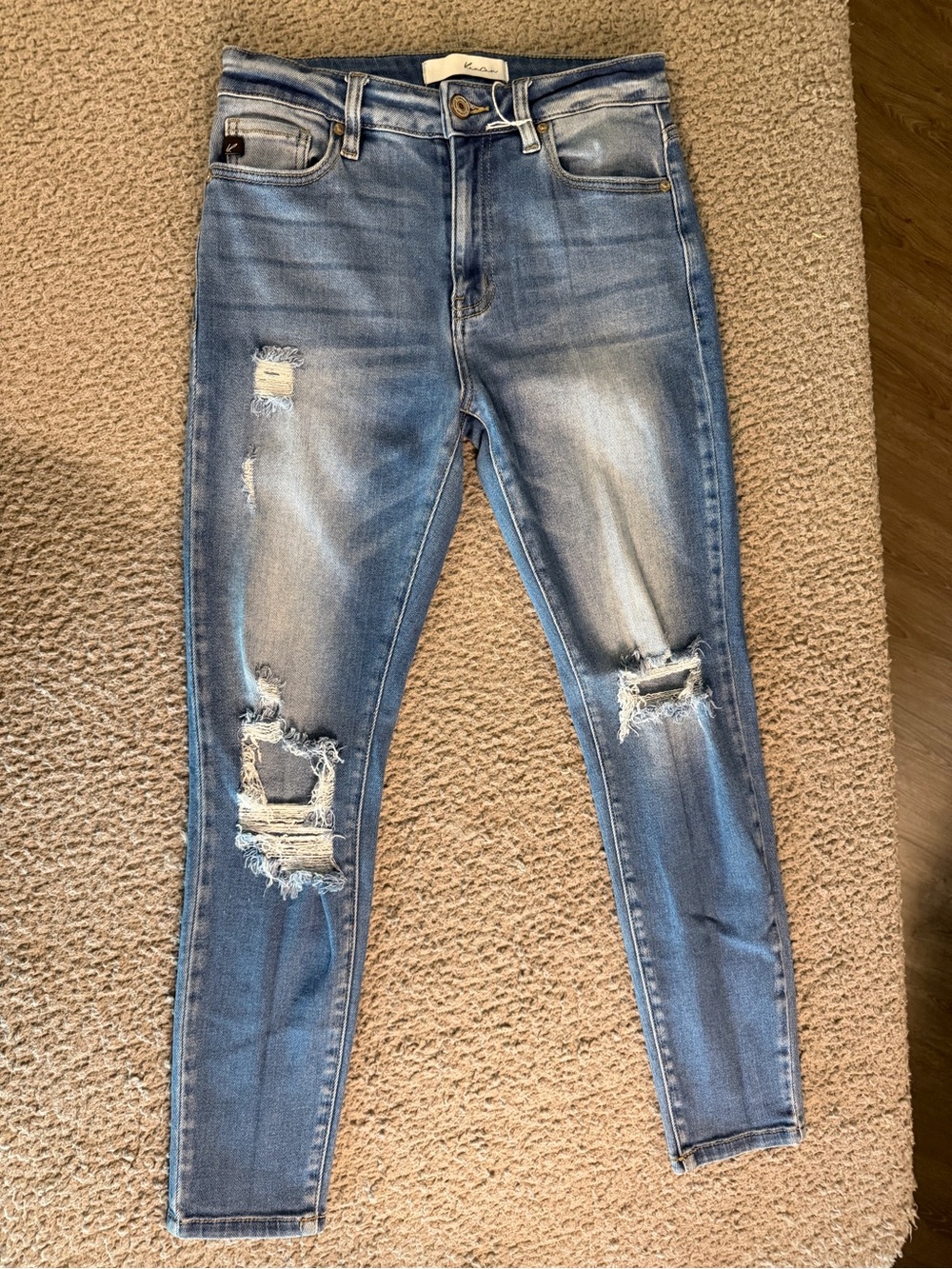 KanCan Light Blue Distressed Skinny Jeans